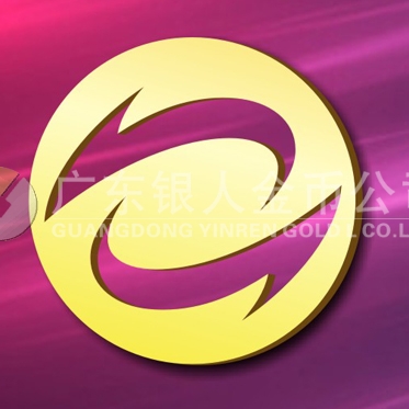 2015年3月定制　中經(jīng)萬(wàn)達(dá)純金徽章定制、千足金徽章定制