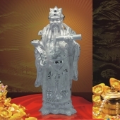 祿星純銀擺件、純銀祿星降臨、祿星純銀工藝品擺件